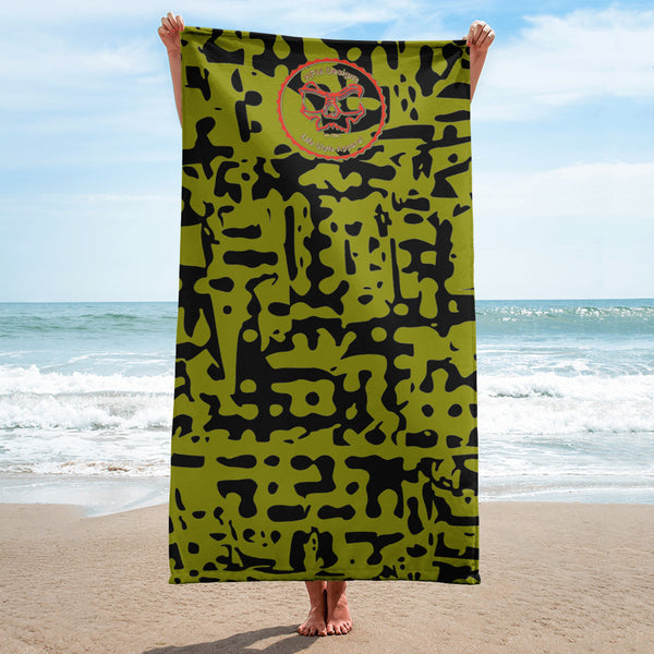 Maze Olive Towel - ExtraZ