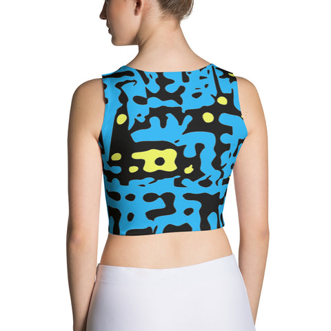 Maze Blue -Girls Tanks