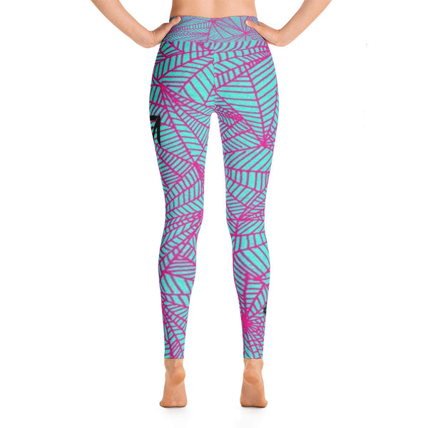 Pink Web - Yoga Leggings