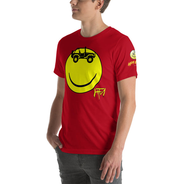 Smiley Jeep - Guys Tee